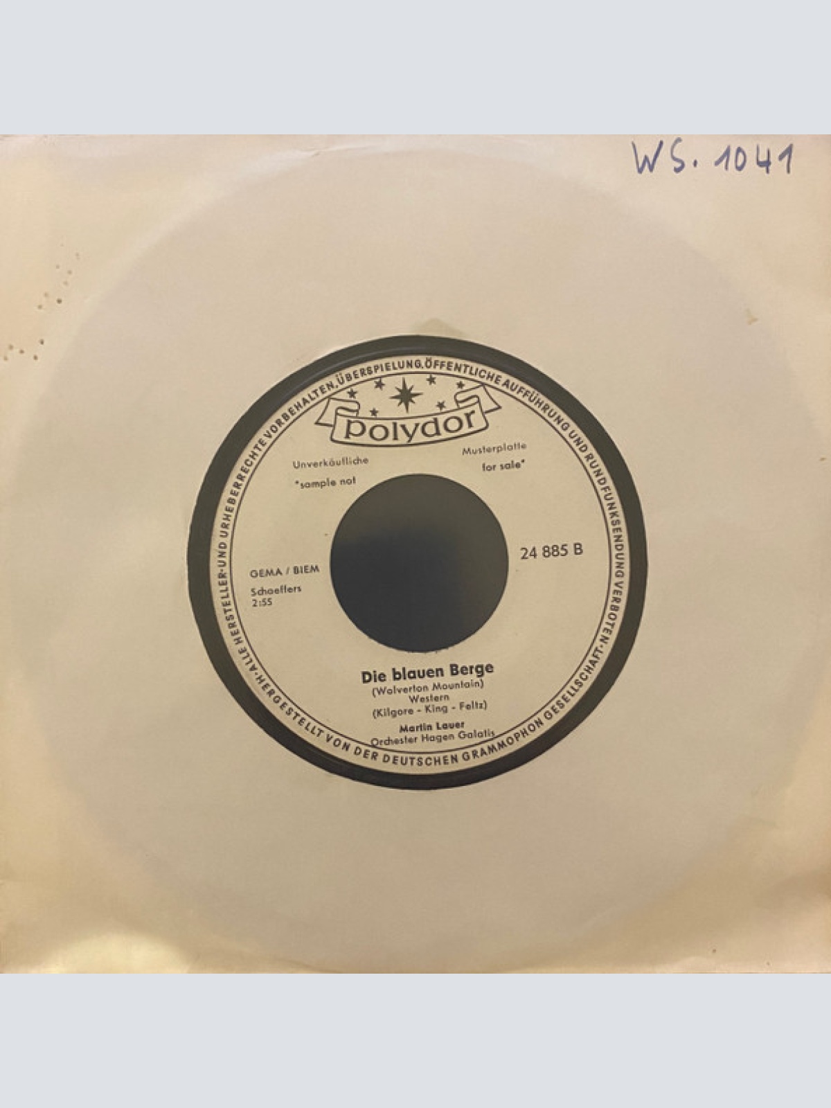 Vinyl / Martin Lauer - Die Letzte Rose Der Prärie