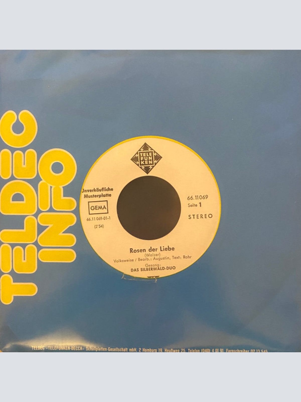 Vinyl / Das Silberwald-Duo* - Rosen Der Liebe