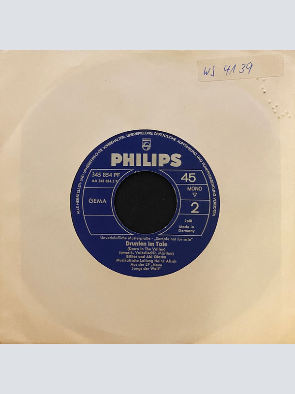 Vinyl / Esther Ofarim / Esther Und Abi Ofarim* - Les Trois Cloches / Drunten Im Tale