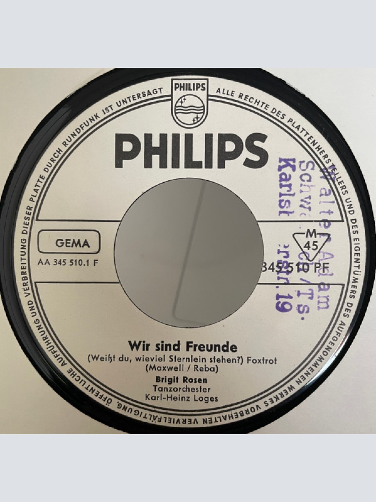 Vinyl / Birgit Rosen* - Wir Sind Freunde