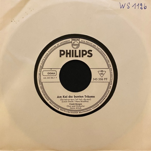 Vinyl / Frank Bergen - Am Kai Der Bunten Träume / Made In Mexiko