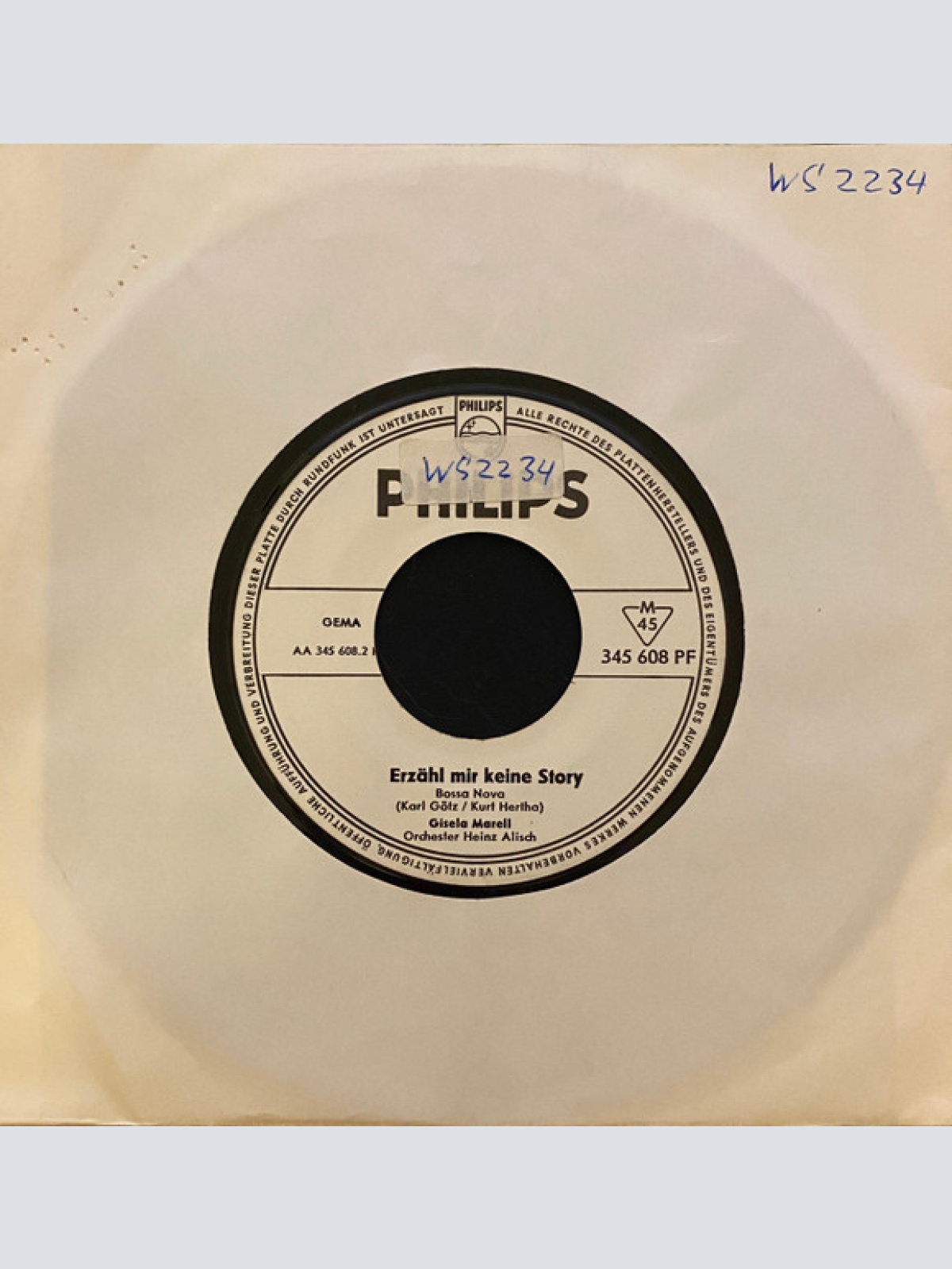 Vinyl / Gisela Marell - Erzähl Mir Keine Story