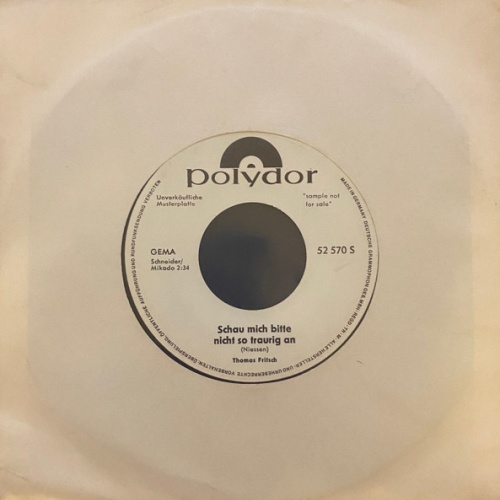 Vinyl / Thomas Fritsch - Schau Mich Bitte Nicht So Traurig An