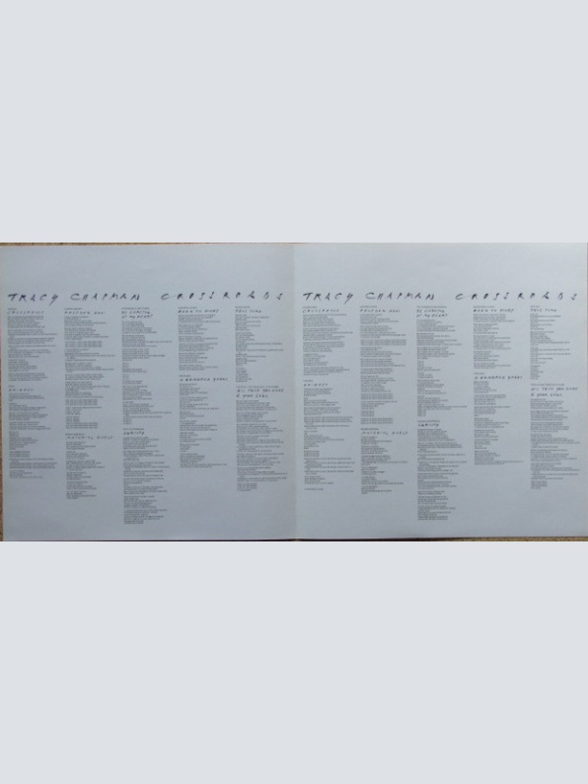 Vinyl / Tracy Chapman - Crossroads