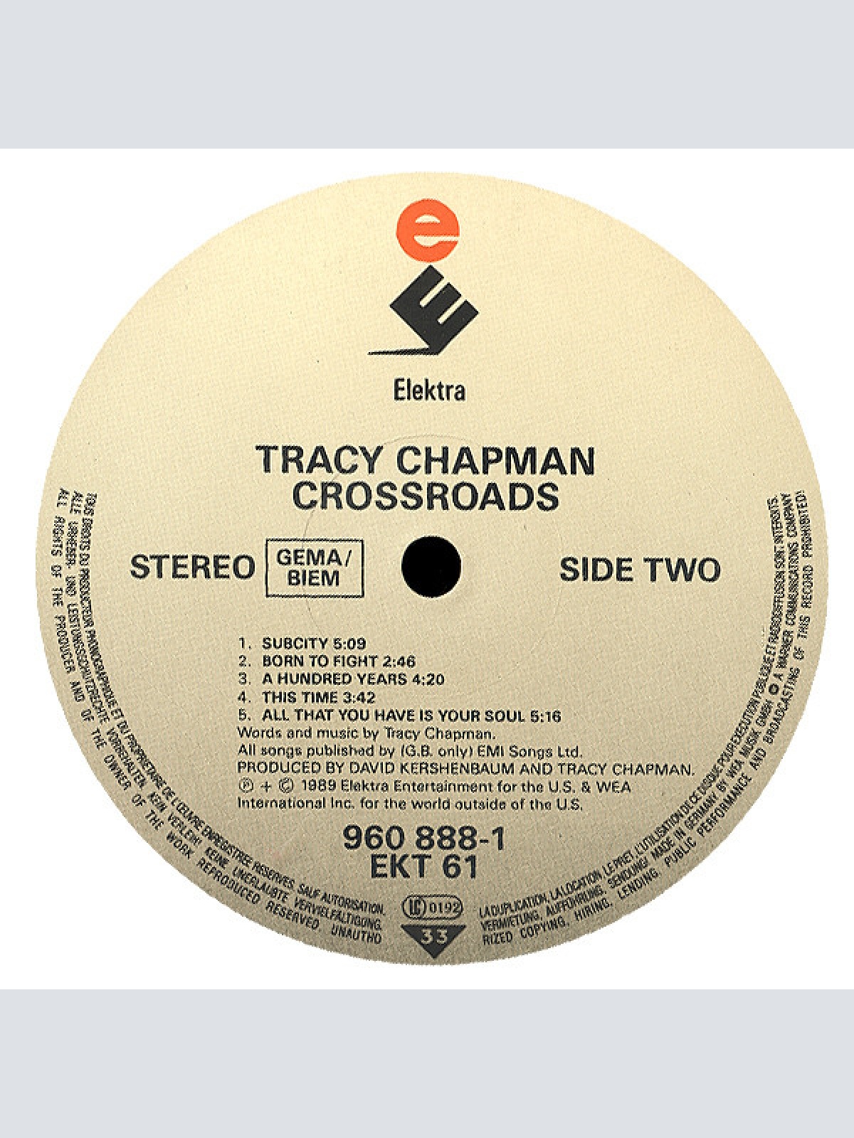 Vinyl / Tracy Chapman - Crossroads