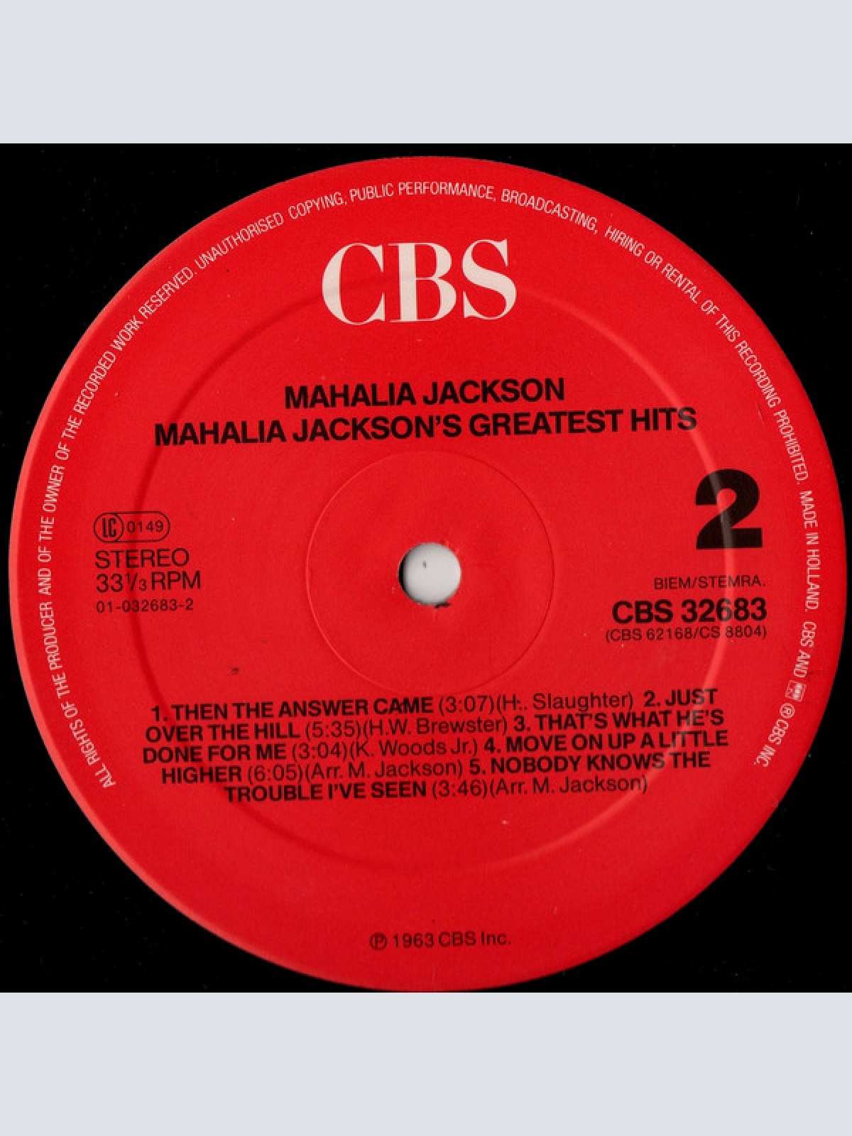 Vinyl / Mahalia Jackson - Mahalia Jackson's Greatest Hits
