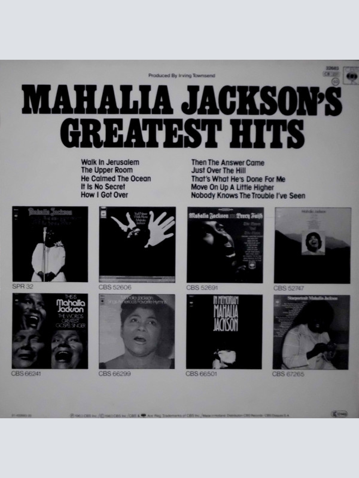 Vinyl / Mahalia Jackson - Mahalia Jackson's Greatest Hits