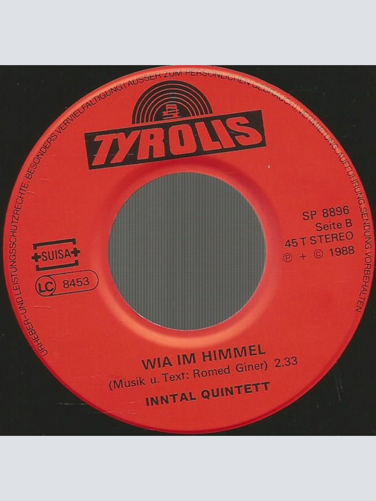 Vinyl / Inntal Quintett - Oh, Bettina