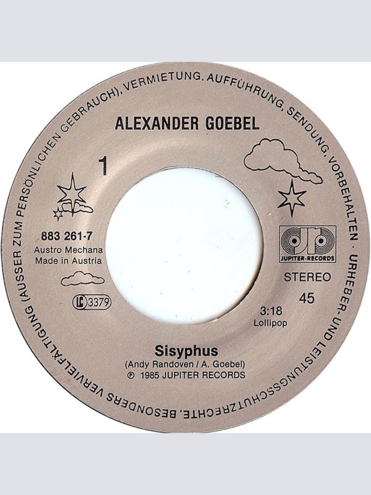 Vinyl / Alexander Goebel Und Band - Sisyphus / Tanz Mit Mir