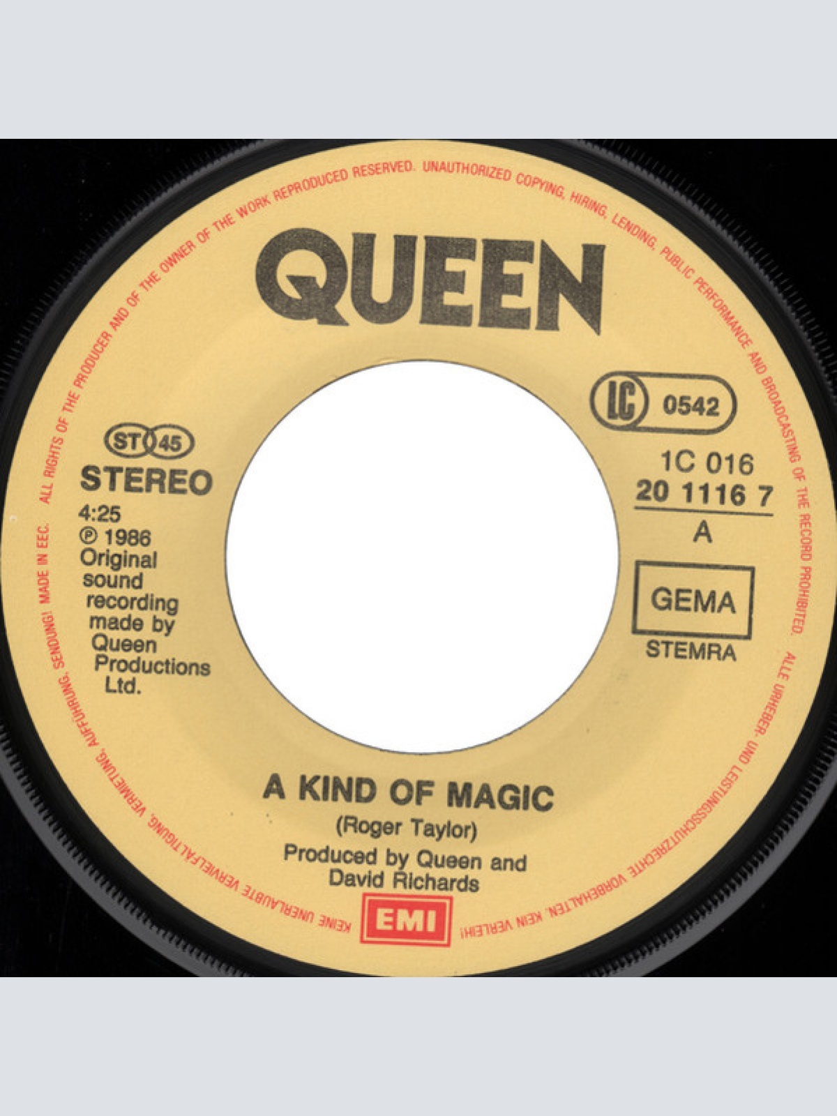 Vinyl / Queen - A Kind Of Magic