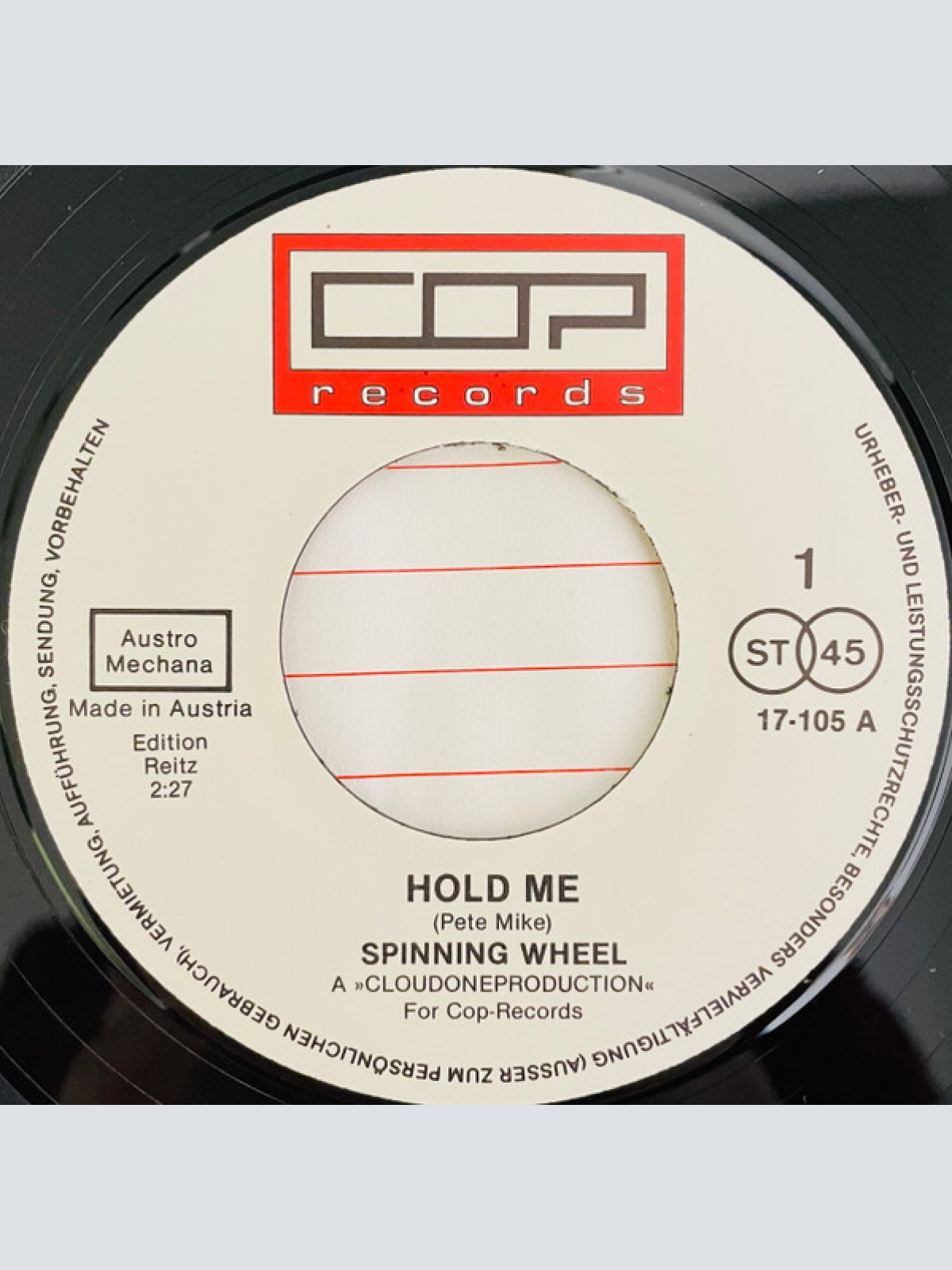 Vinyl / Spinning Wheel (3) - Hold Me / City Girls
