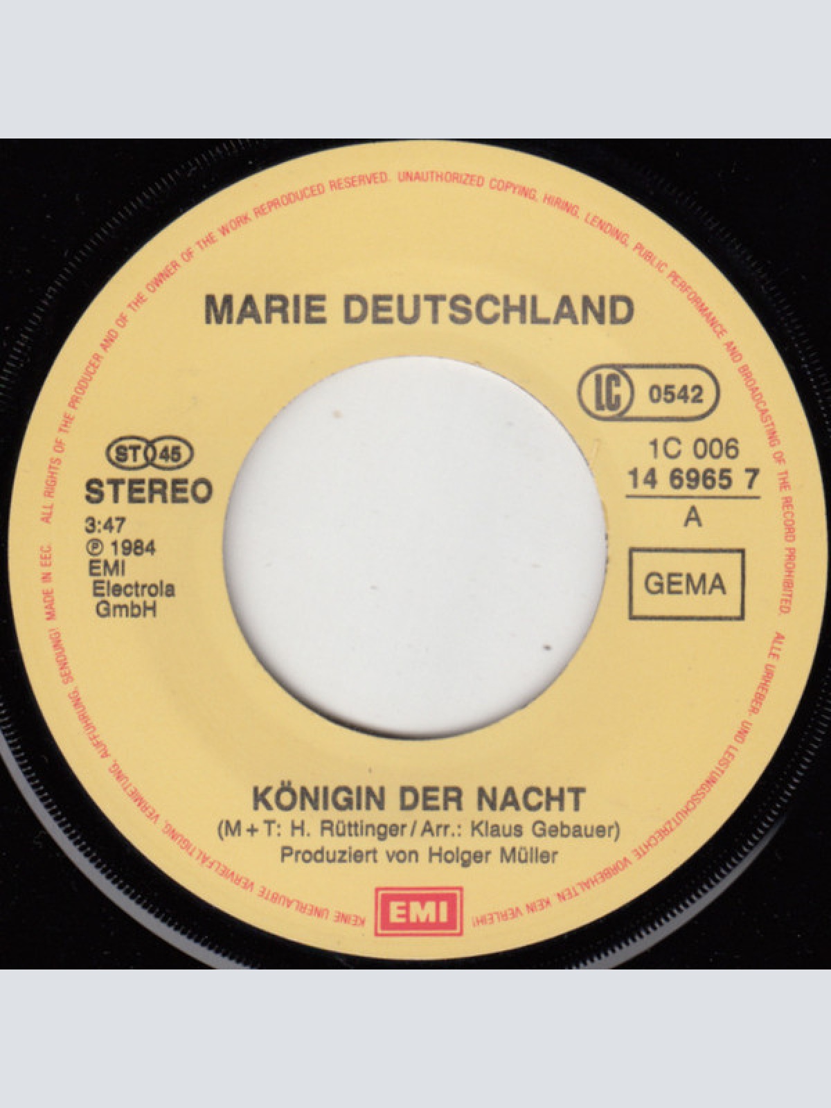 Vinyl / Marie Deutschland - Königin Der Nacht