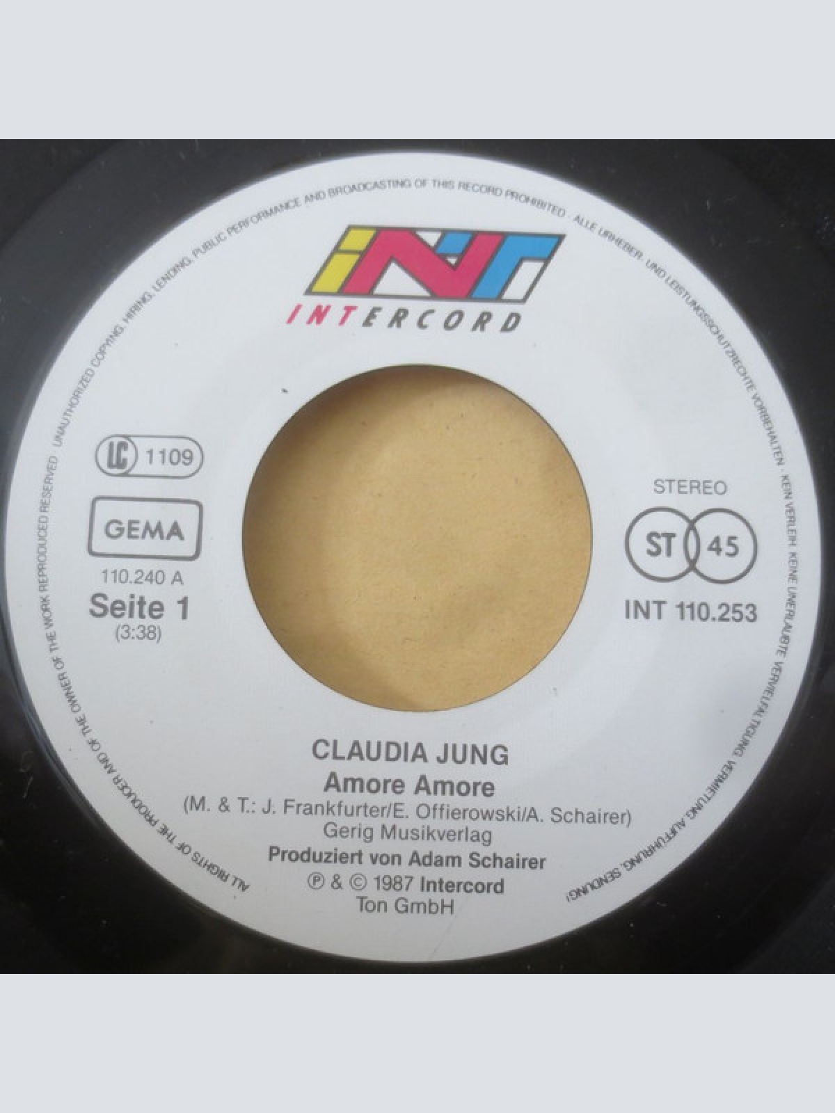 Vinyl / Claudia Jung - Amore Amore