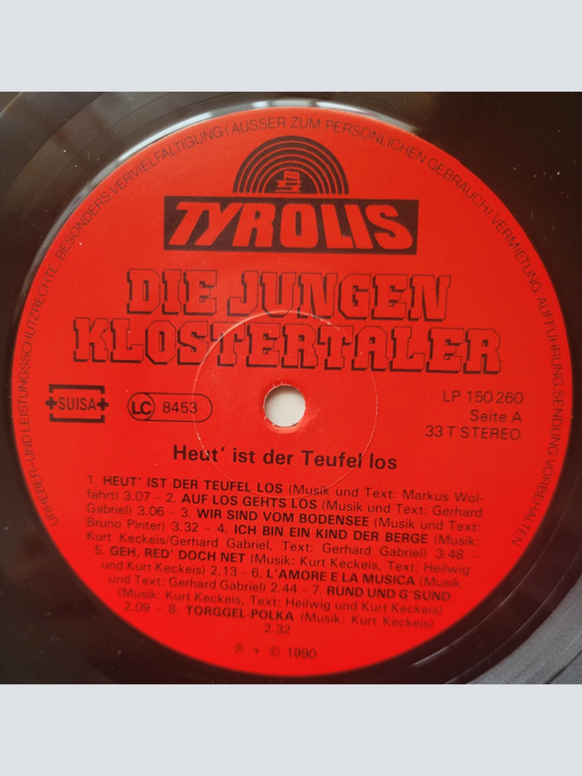 Vinyl / Die Jungen Klostertaler - Heut' Ist Der Teufel Los