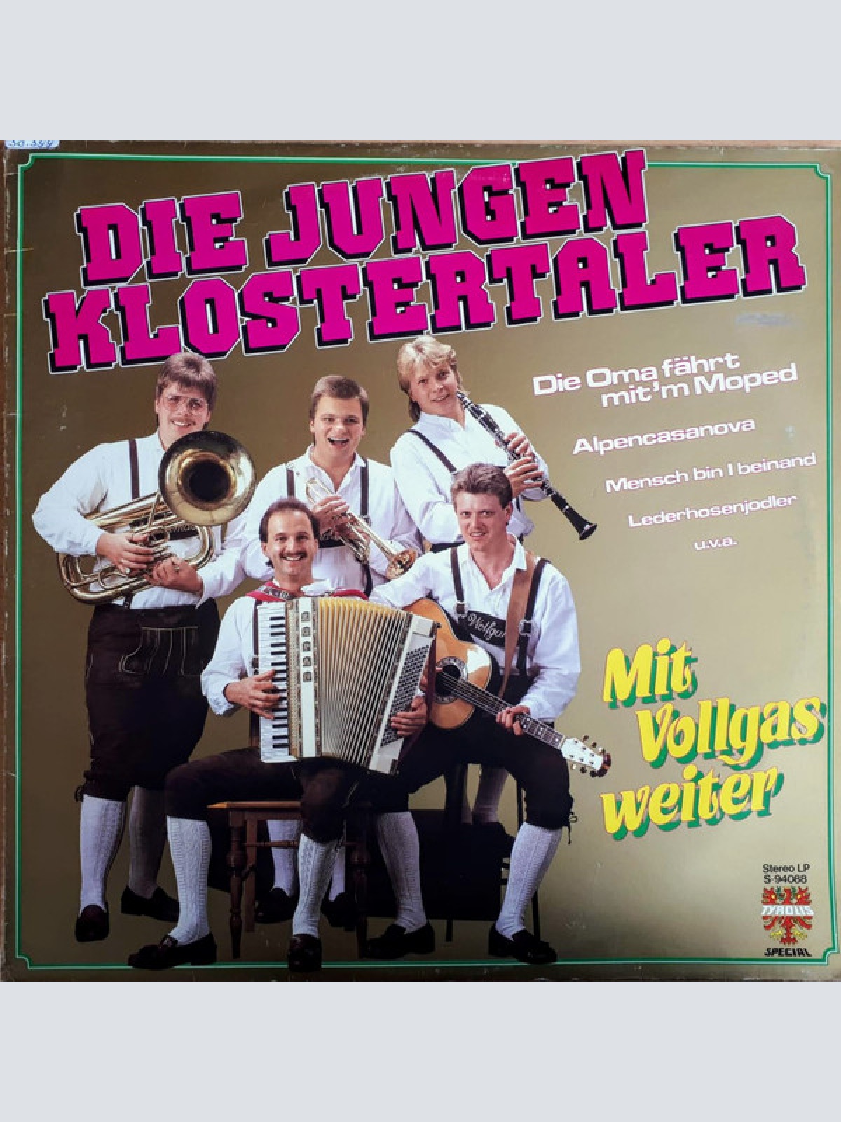 Vinyl / Die Jungen Klostertaler - Mit Vollgas Weiter