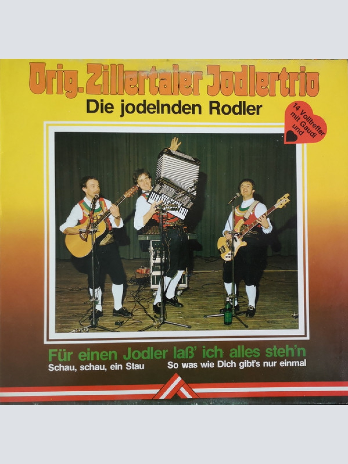 Vinyl / Orig. Zillertaler Jodlertrio* - Für Einen Jodler Lass Ich Alles Stehn'