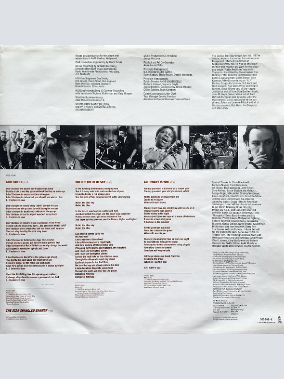 Vinyl / U2 - Rattle And Hum