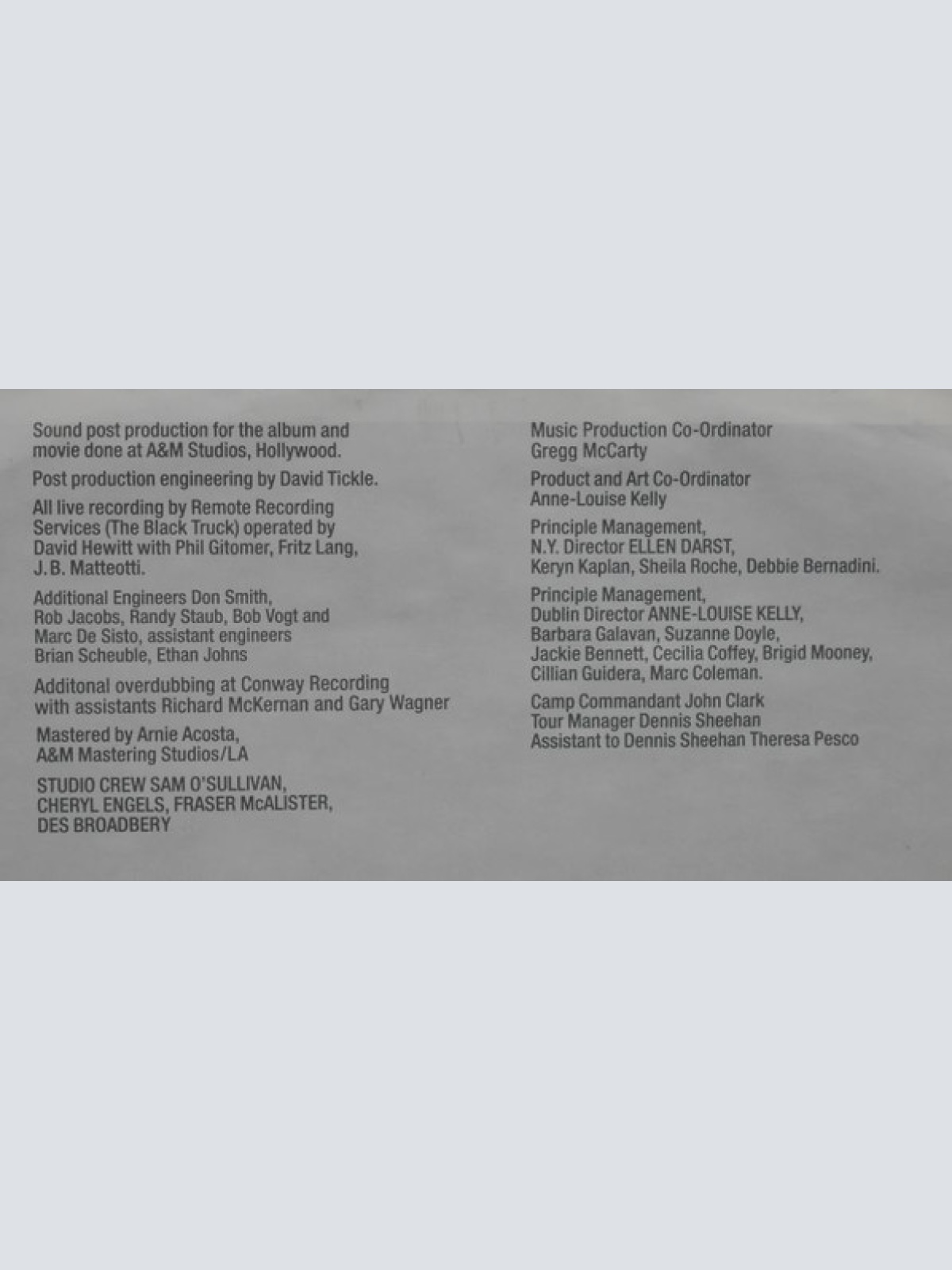 Vinyl / U2 - Rattle And Hum