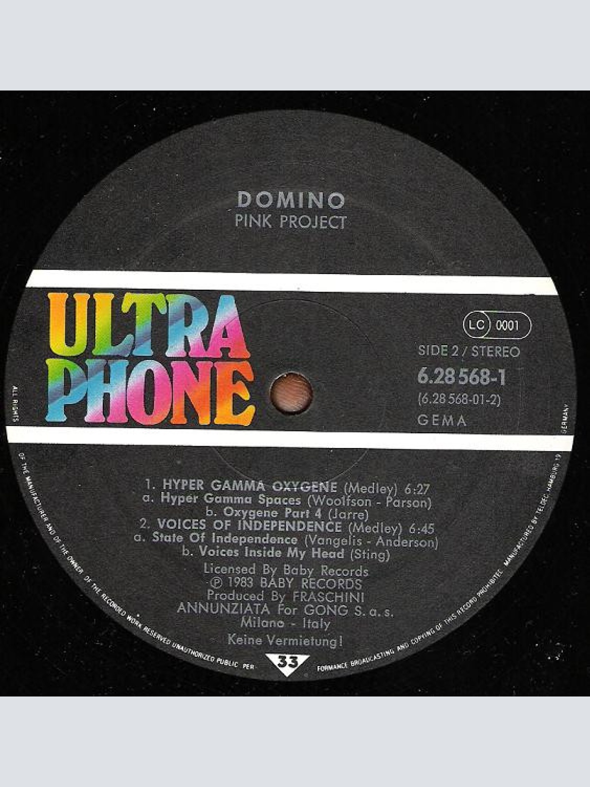 Vinyl / Pink Project - Domino