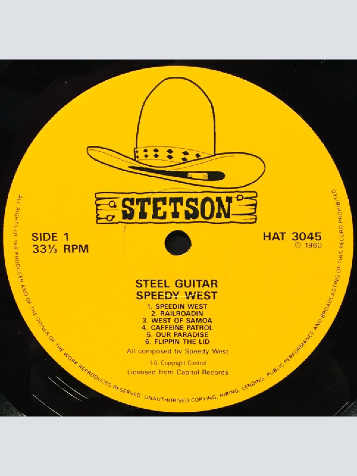 Vinyl / Speedy West - Steel Guitar