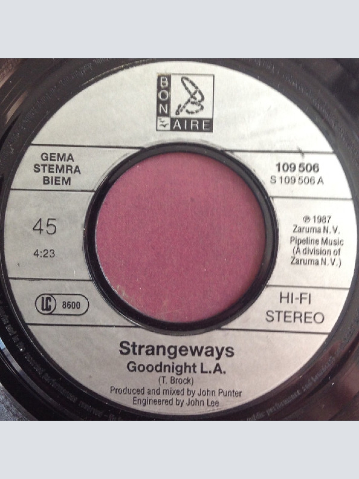 Vinyl / Strangeways (2) - Goodnight L.A.