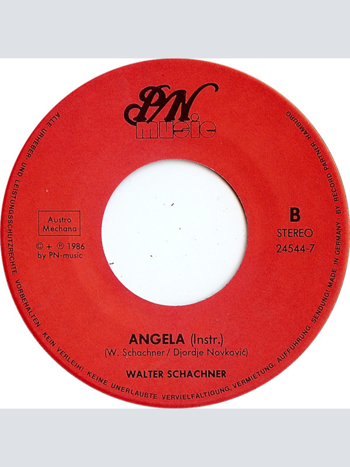 Vinyl / Walter Schachner (2) - Angela