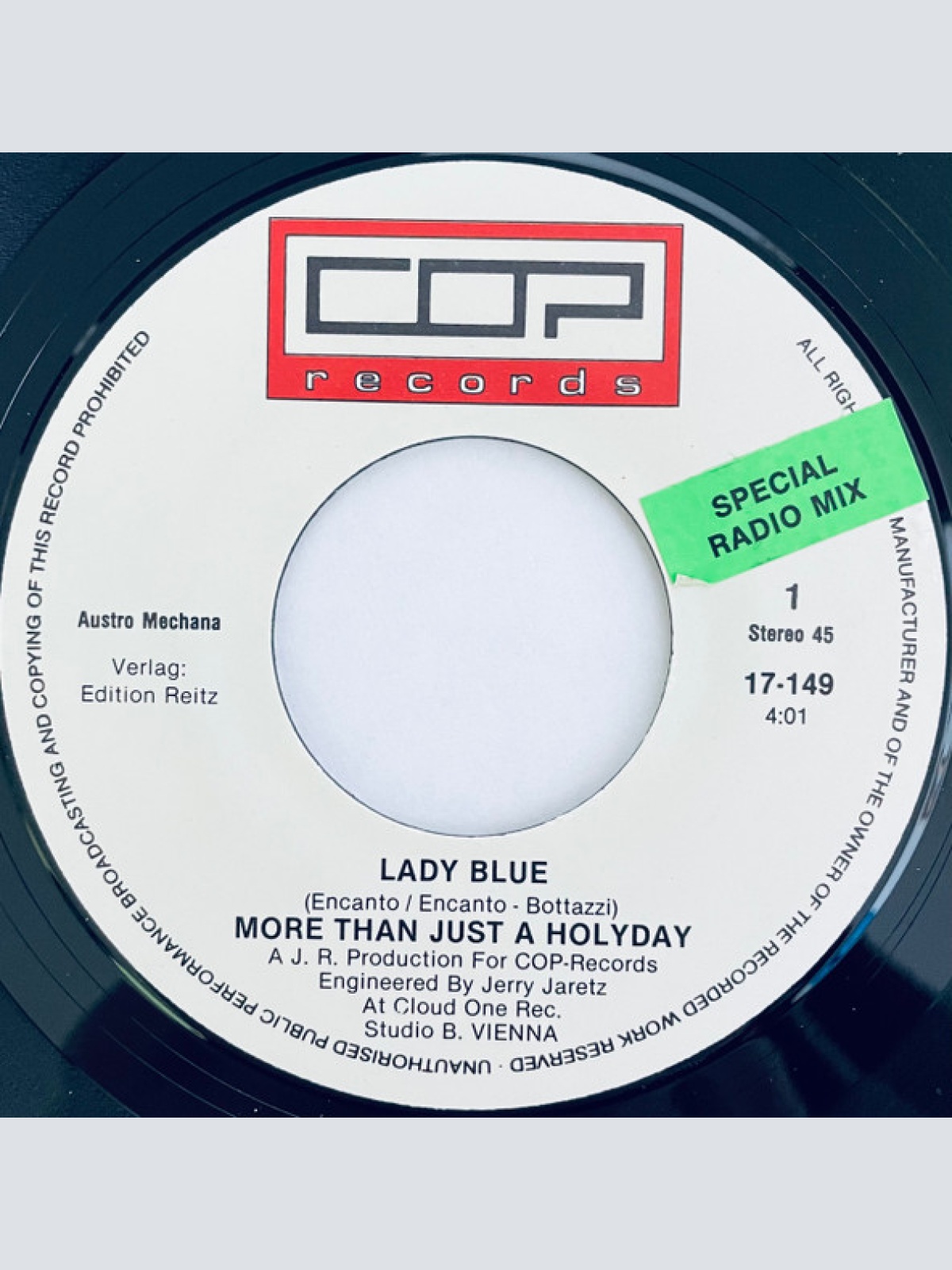 Vinyl / More Than Just A Holyday* - Lady Blue