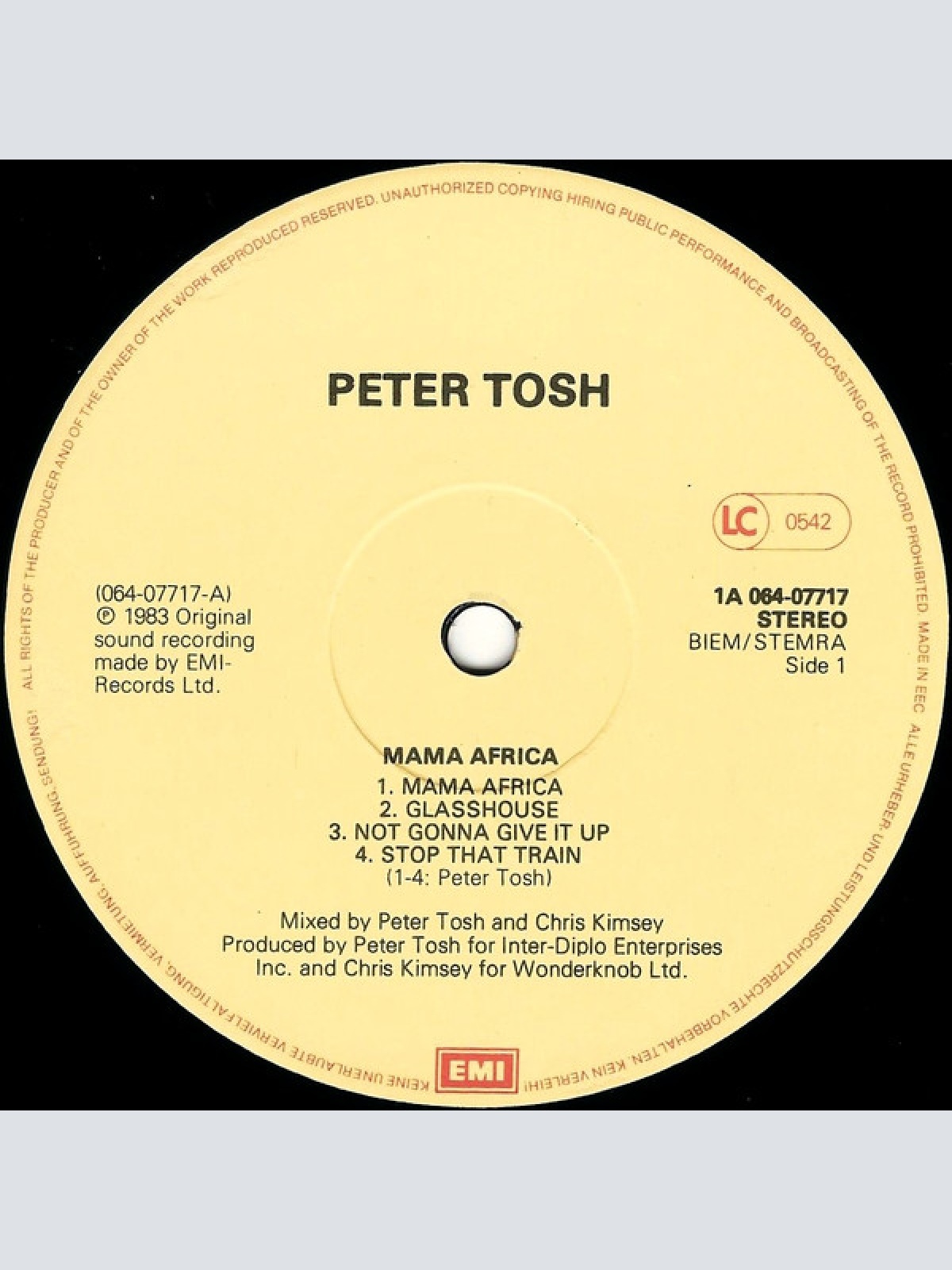 Vinyl / Peter Tosh - Mama Africa