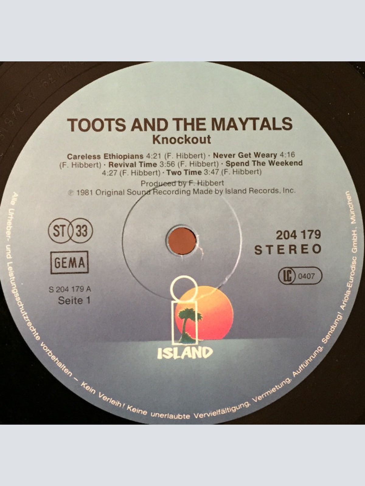 Vinyl / Toots & The Maytals - Knock Out!