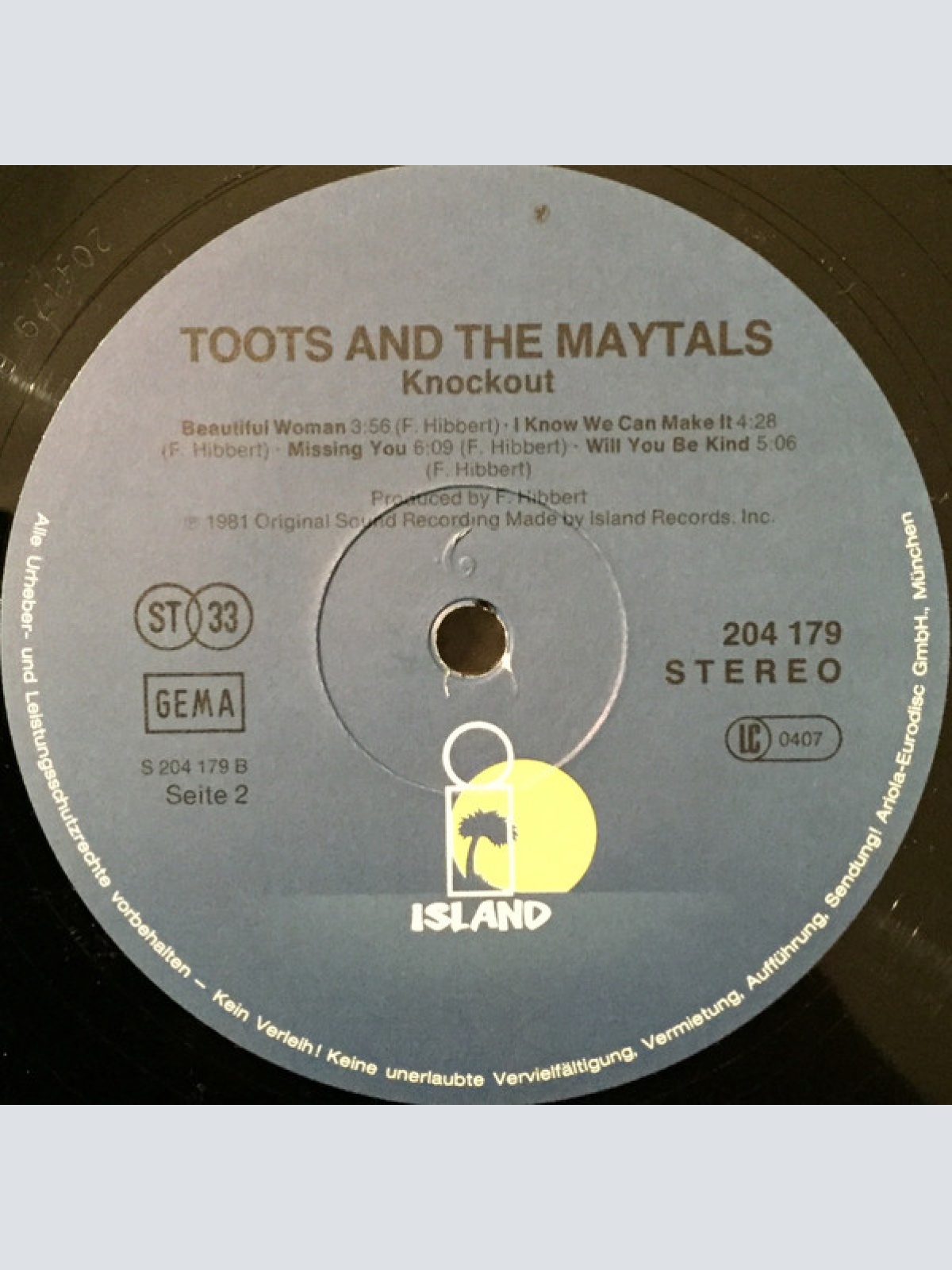 Vinyl / Toots & The Maytals - Knock Out!