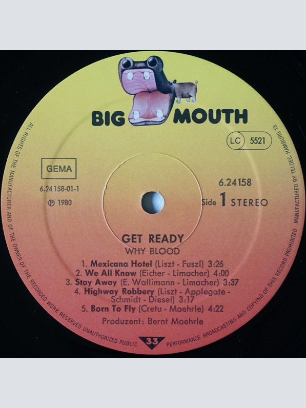 Vinyl / Why Blood - Get Ready