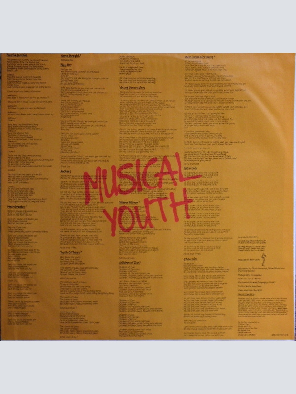 Vinyl / Musical Youth - The Youth Of Today