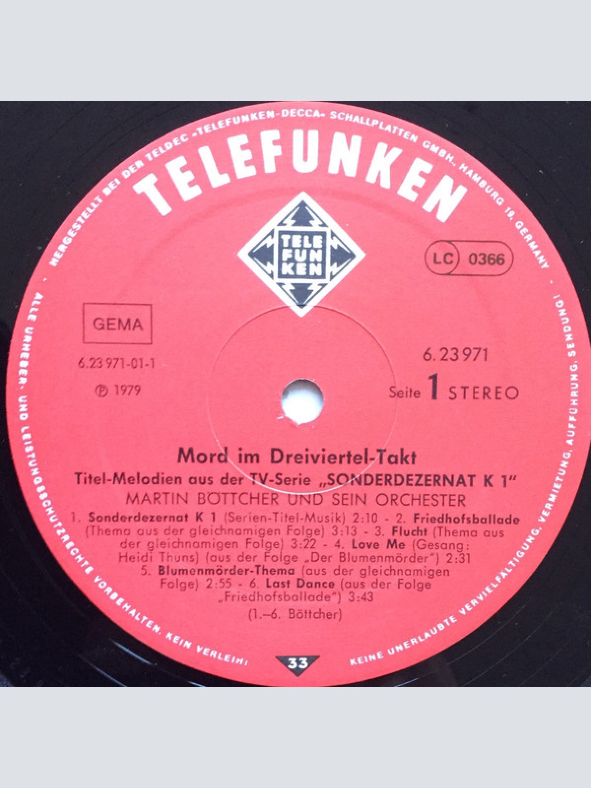 Vinyl / Martin Böttcher Und Sein Orchester* - Mord Im Dreiviertel-Takt - Titel-Melodien Aus Der TV-Serie Sonderdezernat K 1