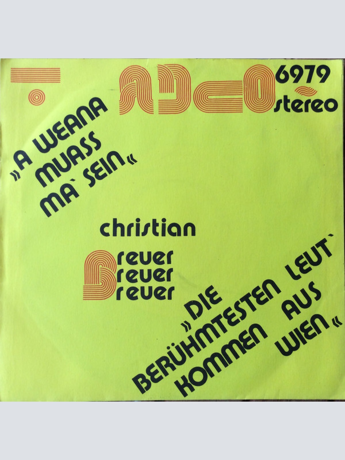 Vinyl / Christian Breuer (3) - A Weana Muass Ma Sein