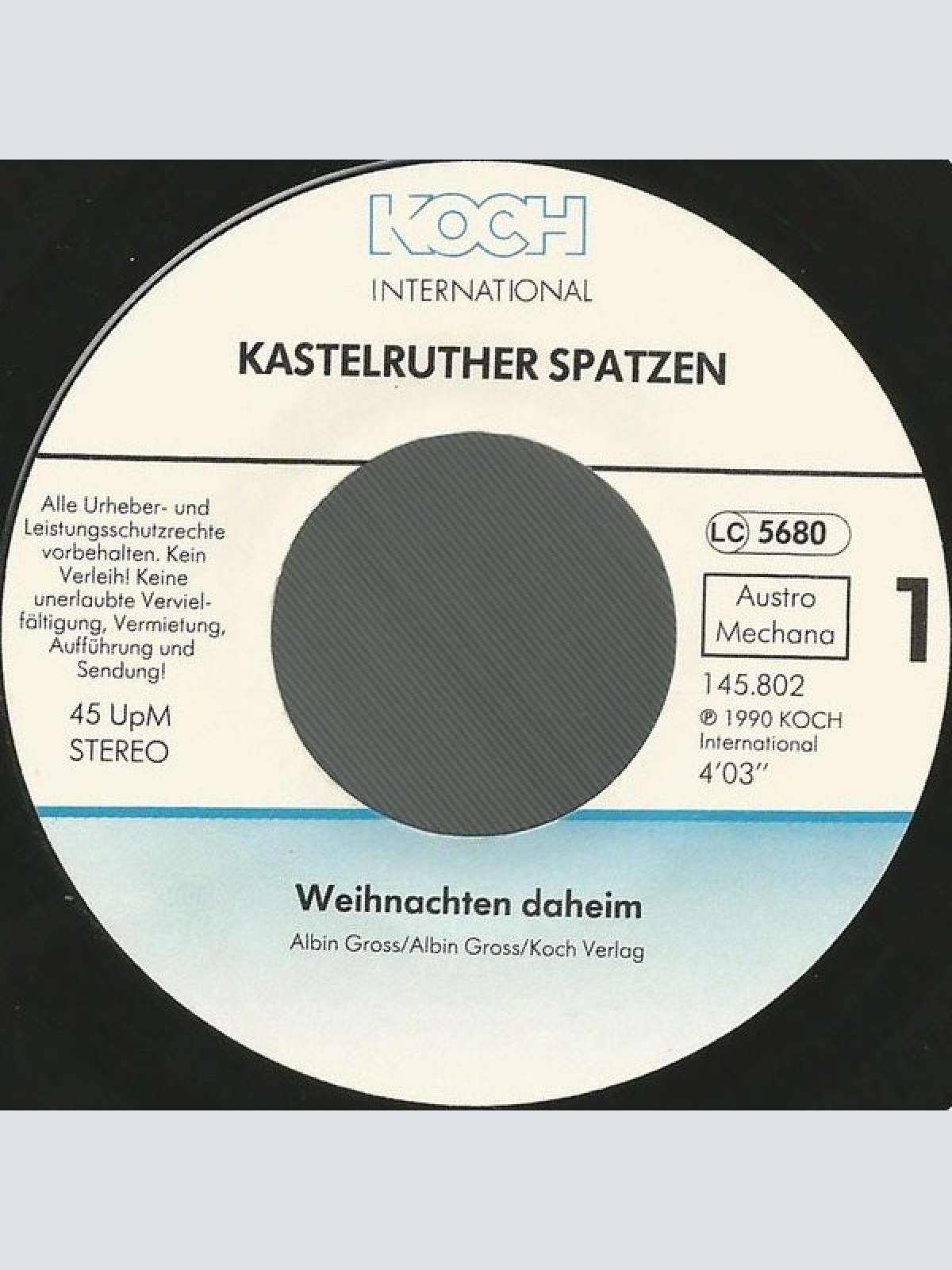 Vinyl / Kastelruther Spatzen - Weihnachten Daheim