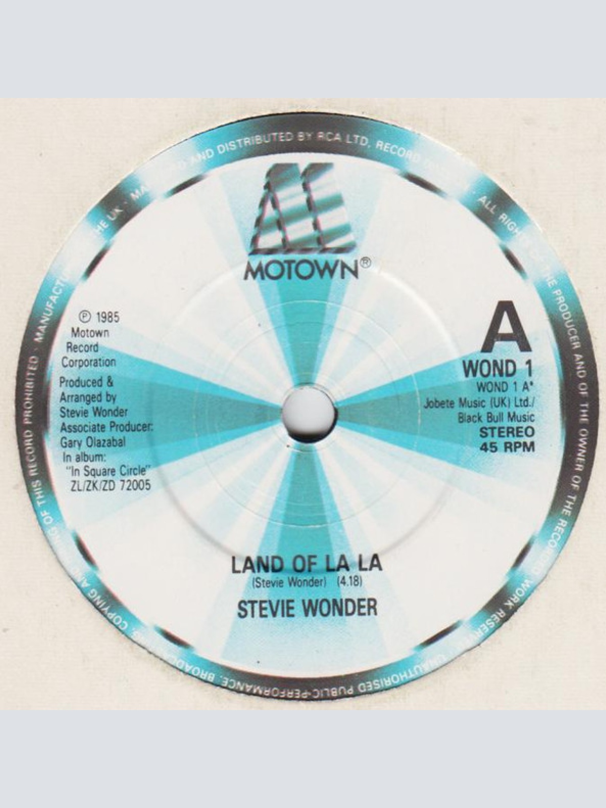 Vinyl / Stevie Wonder - Land Of La La