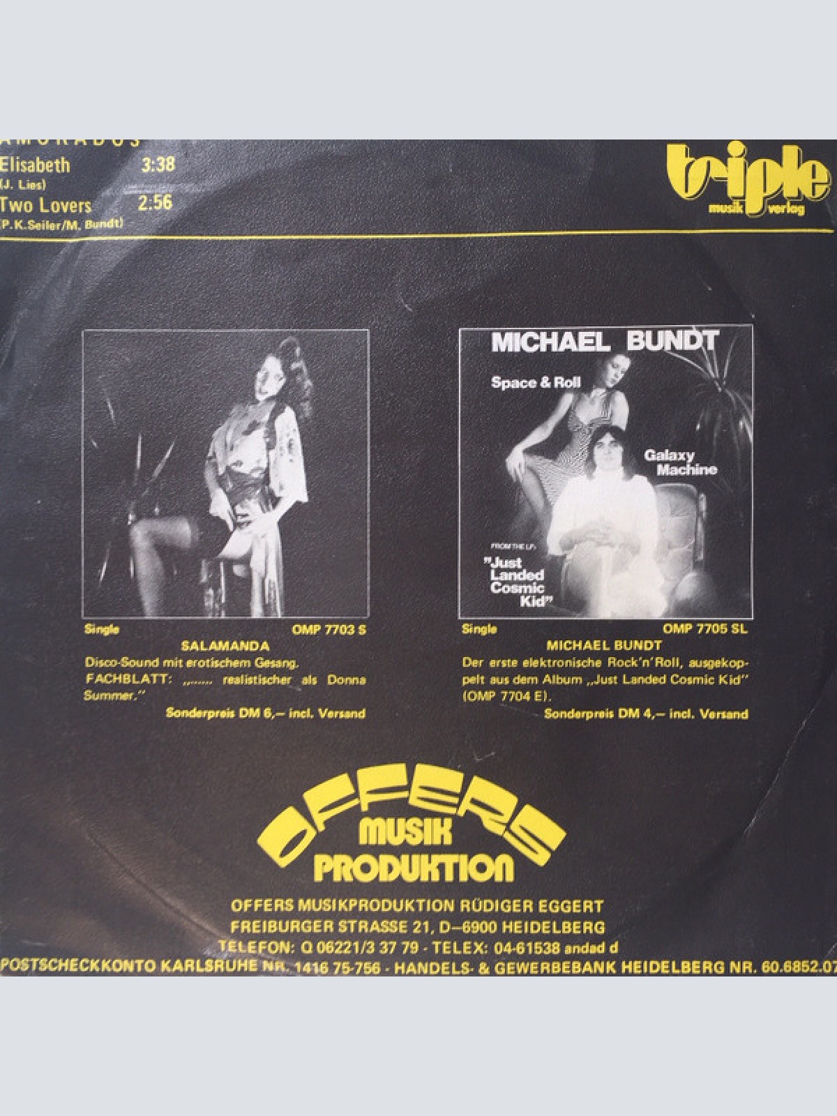 Vinyl / Amorados - Elisabeth