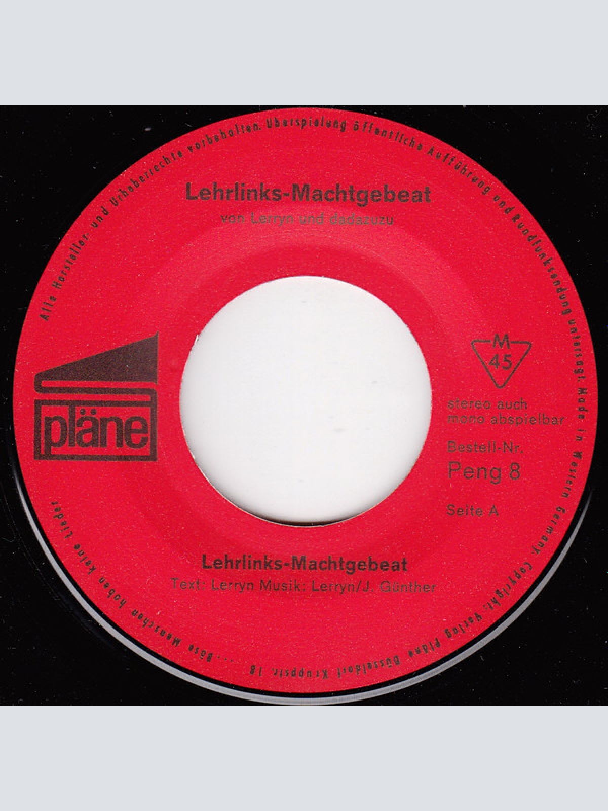 Vinyl / Lerryn Und Dadazuzu - Lehrlinks-Machtgebeat