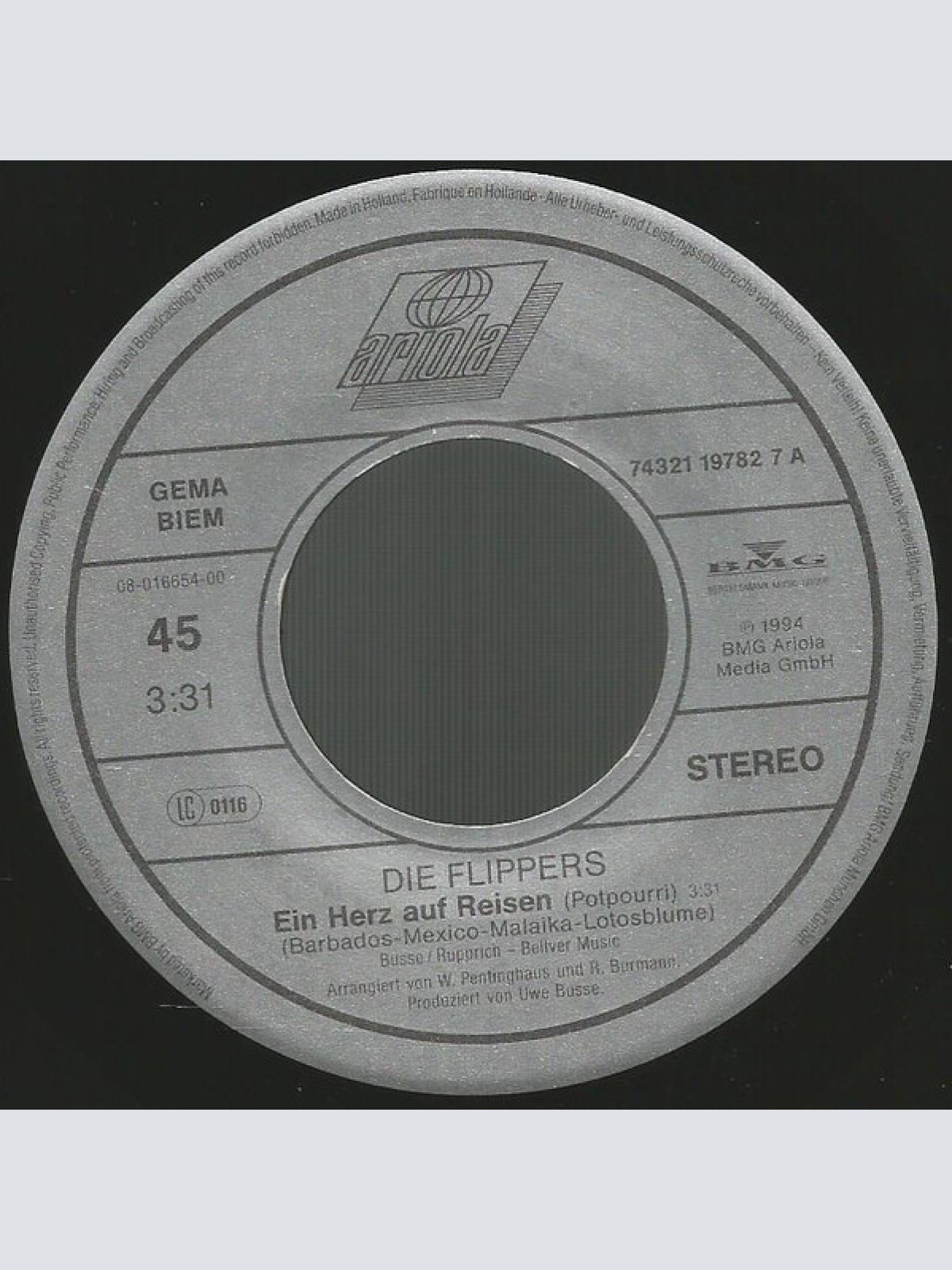 Vinyl / Die Flippers - Ein Herz Auf Reisen