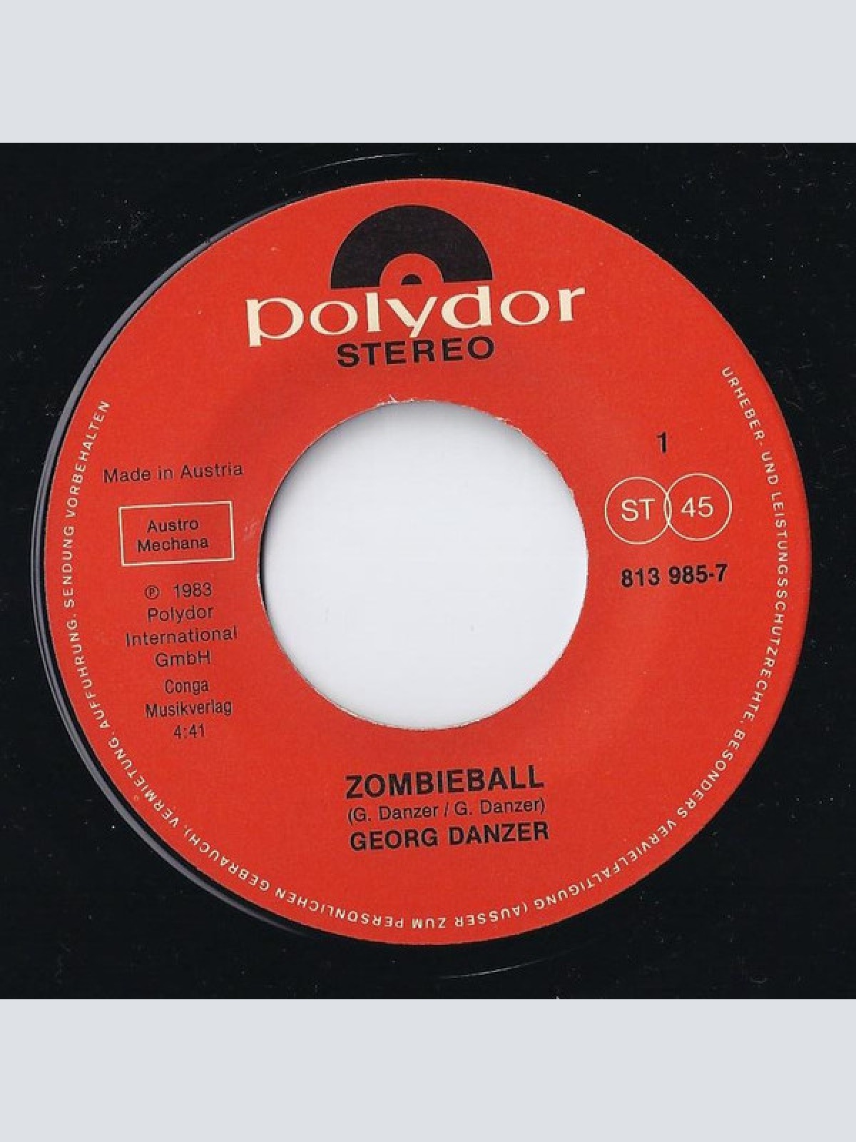 Vinyl / Georg Danzer - Zombieball