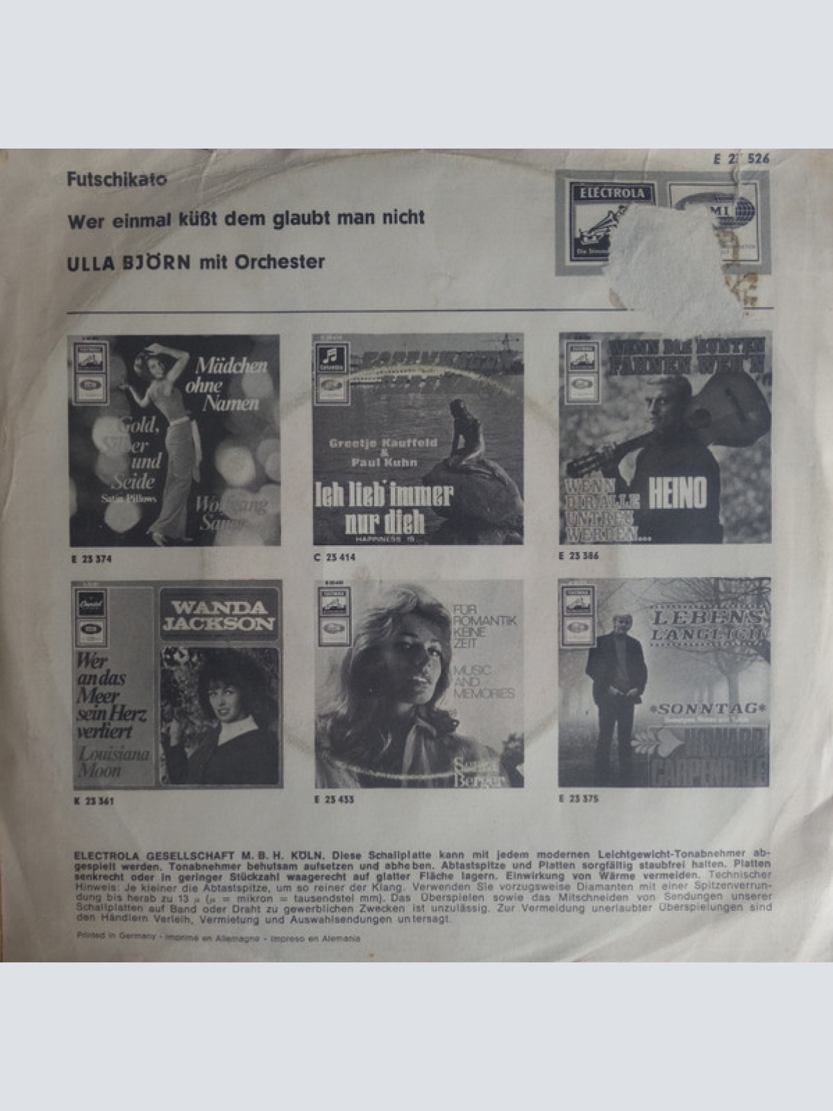 Vinyl / Ulla Björn - Futschikato