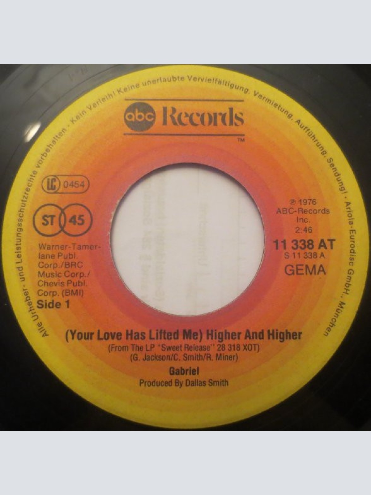 Vinyl / Gabriel (27) - Higher And Higher