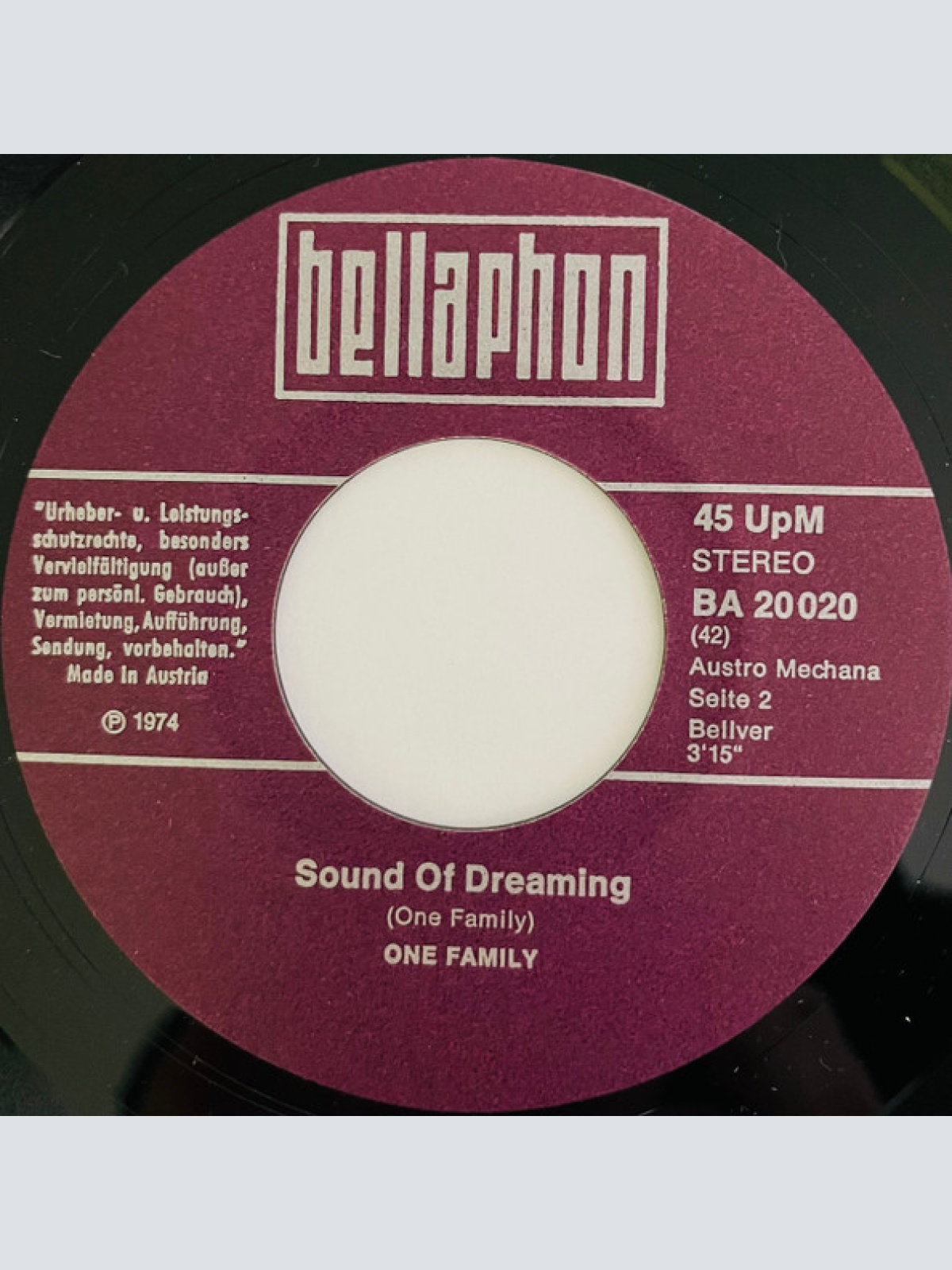Vinyl / One Family (2) - Old McDonald / Sound Of Dreaming
