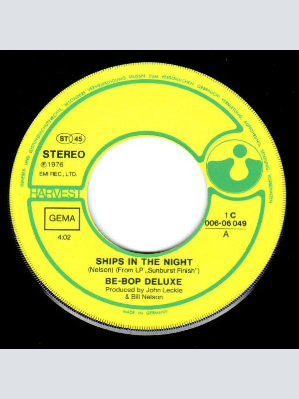 Vinyl / Be-Bop Deluxe* - Ships In The Night