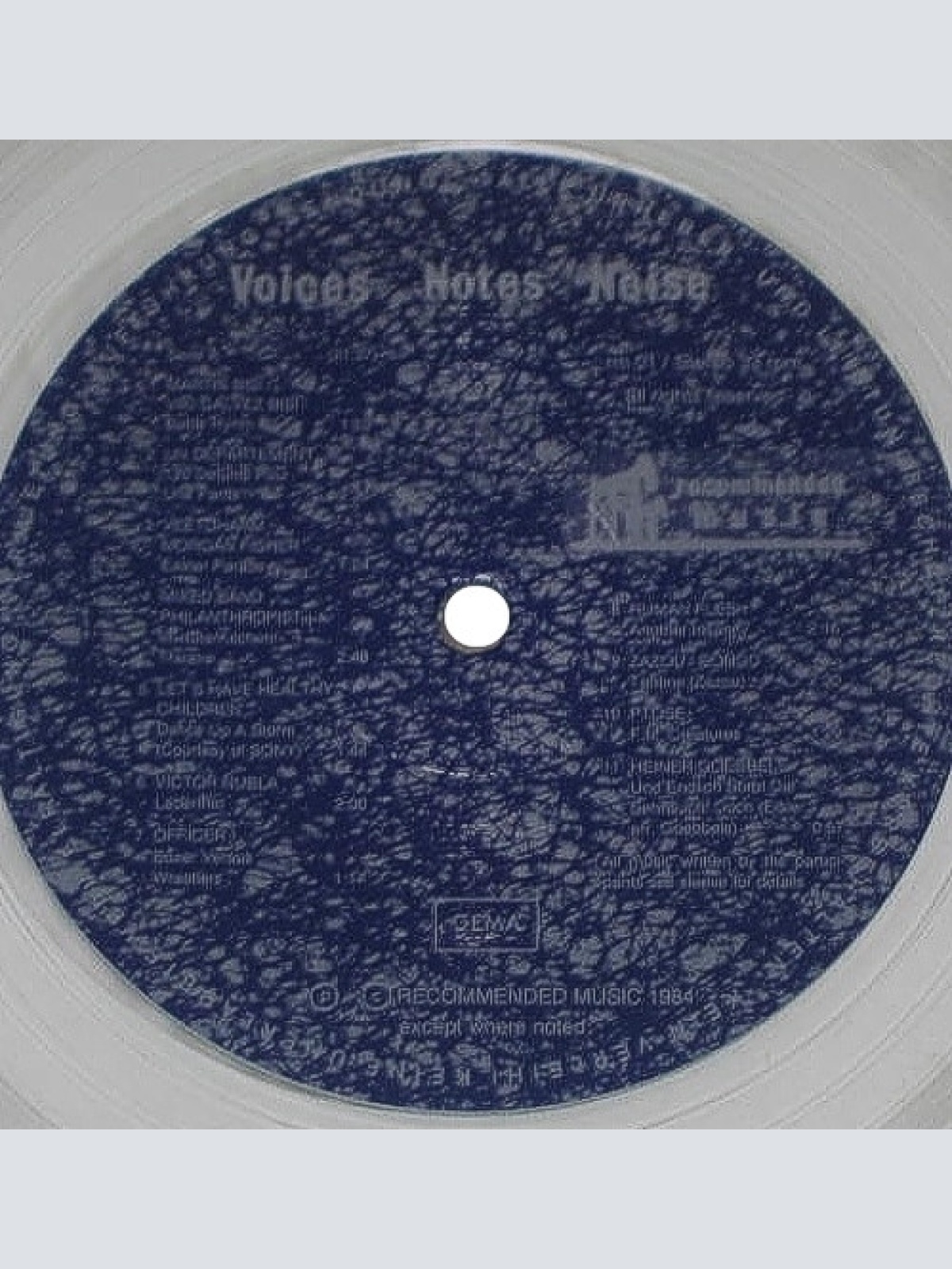 Vinyl / Various - Voices Notes & Noise