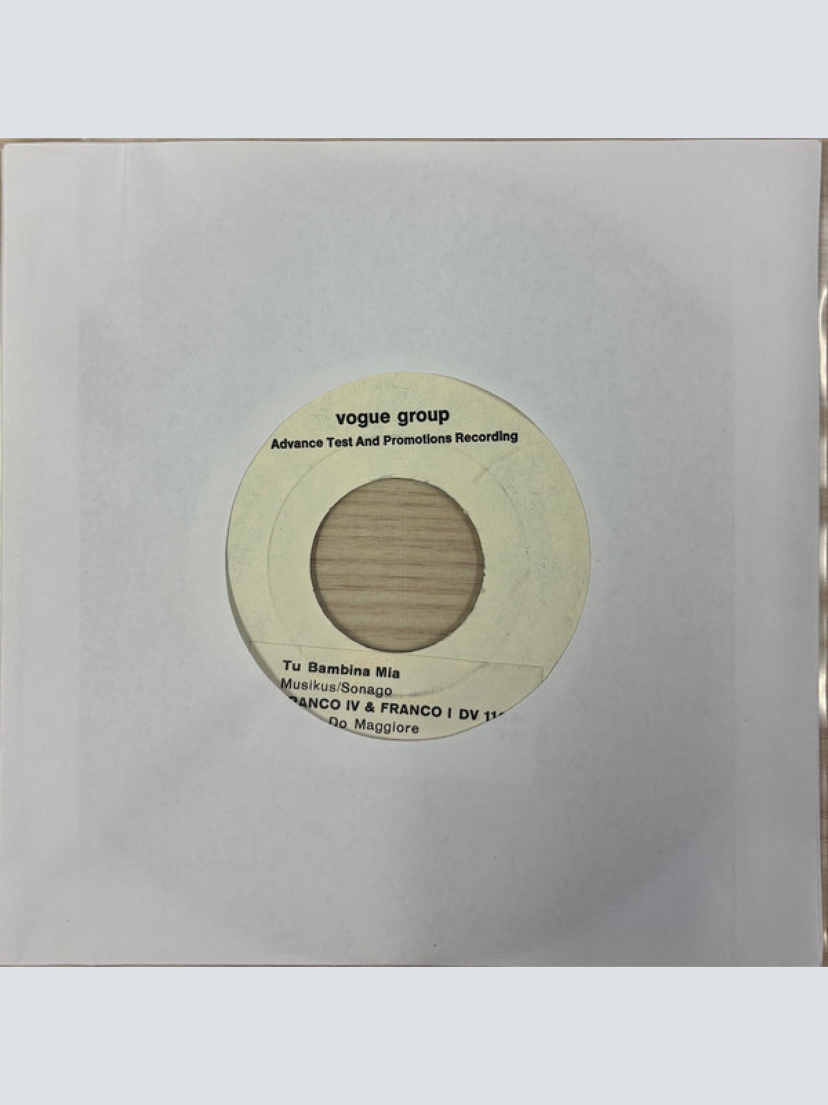 Vinyl / Franco IV E Franco I - Tu Bambina Mia