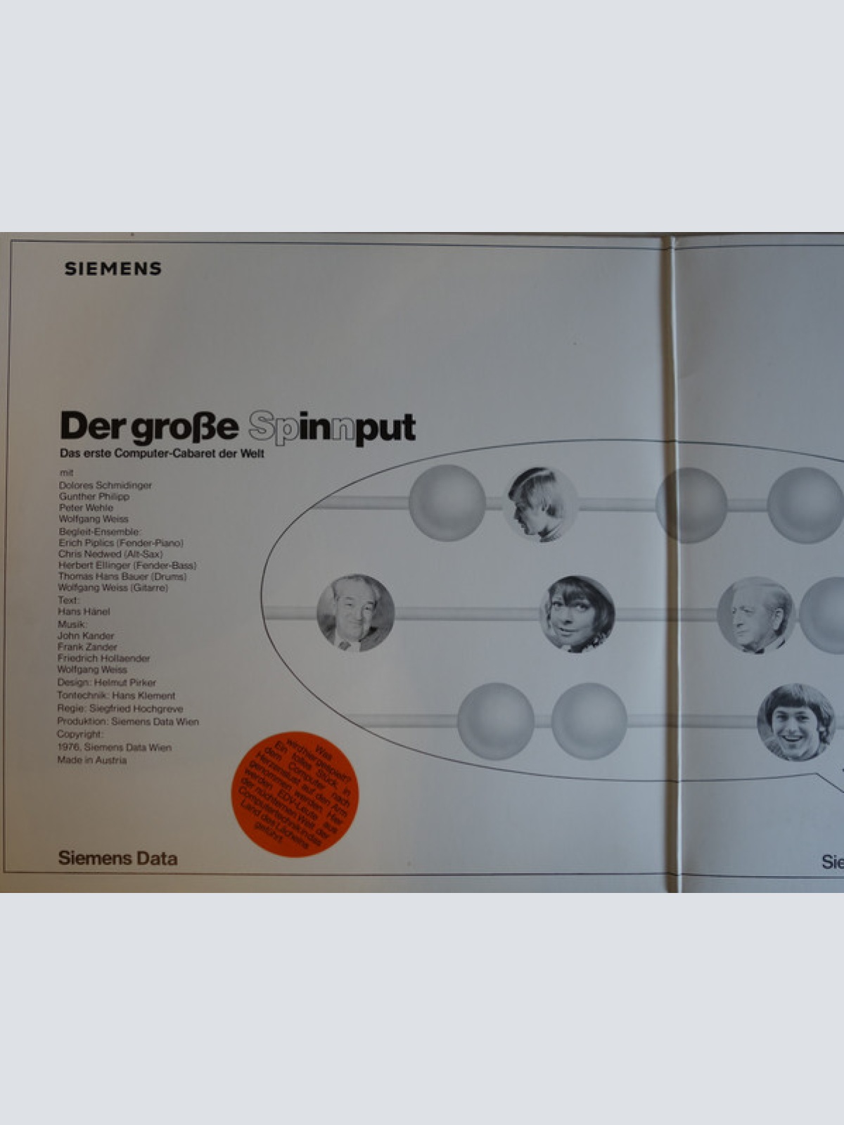 Vinyl / Various - Der Grosse Spinnput - Das Erste Computer Cabaret Der Welt