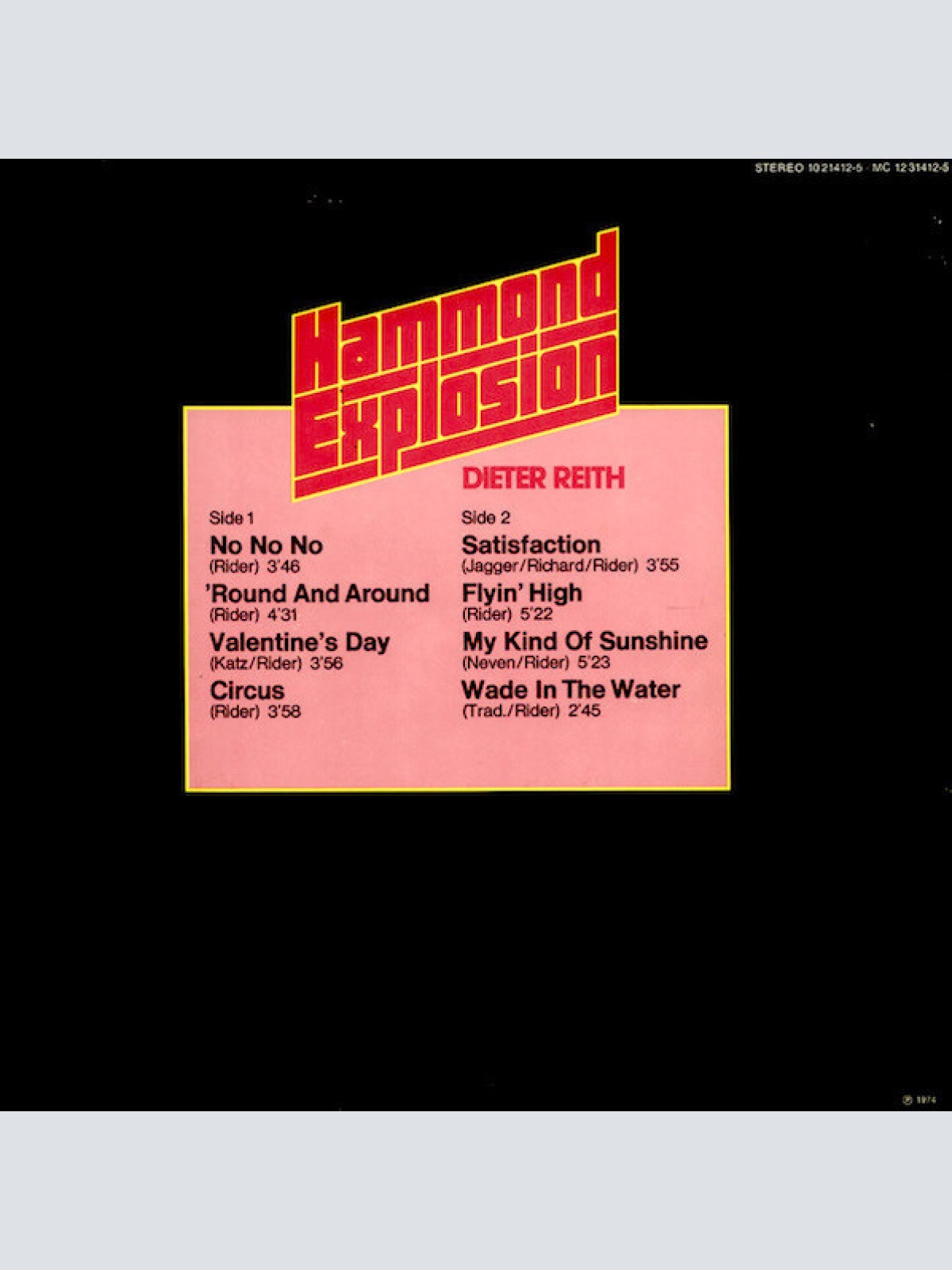 Vinyl / Dieter Reith - Hammond Explosion