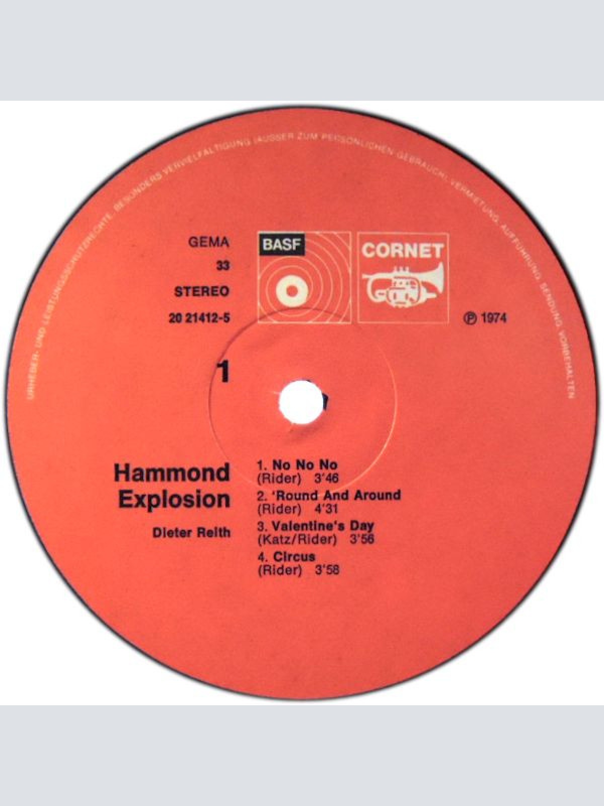 Vinyl / Dieter Reith - Hammond Explosion