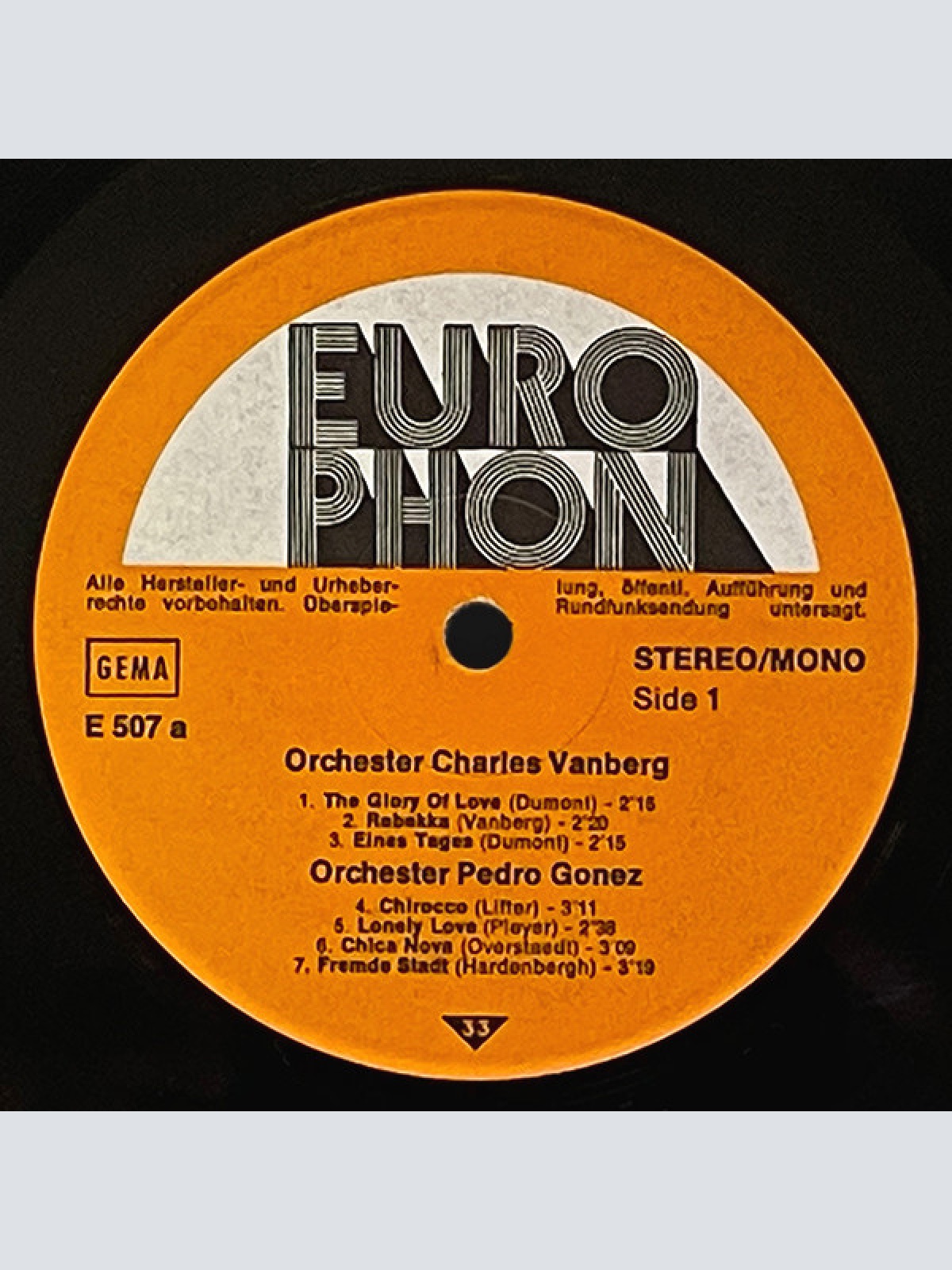 Vinyl / Orchester Charles Vanberg - Orchester Pedro Gonez, Orchester Gerry Day, Frank Pleyer's Magic Strings - Orchester Charles Vanberg / Pedro Gonez / Gerry Day / Frank Pleyer's Magic Strings